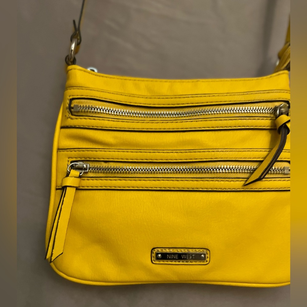 Nine West Yellow Cross Bag- Very lightly used